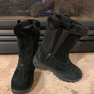 SOLD Women's Sorel Black Suede Winter Boots 7